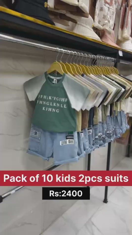 Pack of 10 Kids 2pcs Suits